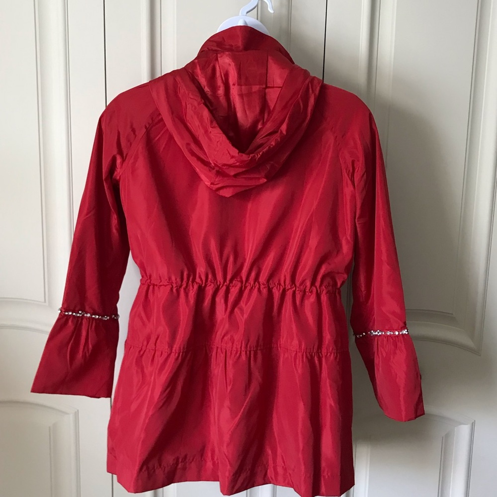Dennis Basso Embellished Water Resistant Hooded Anorak - Picture 4 of 14